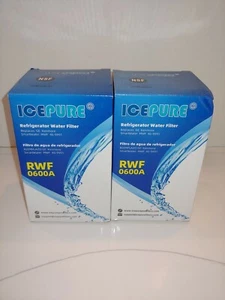 IcePure RWF0600A Lot of 2 Replacement Refrigerator Water Filters NEW - Picture 1 of 5