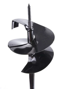 Erdlochbohrer Erdbohrer 170mm schwarz Handbohrer Handerdbohrer Erdbohrgerät - Bild 1 von 1