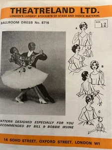 Vestido de salón. Patrón de costura. Talla 12. Vintage. Sin usar - Imagen 1 de 4