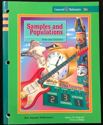 8th Grade - Connected Math - SAMPLES AND POPULATIONS - Student Workbook - Image 1 of 4