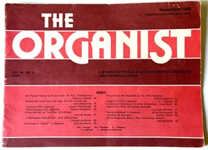 The Organist November 1988 Church Organ Music Book 14 Songs - Picture 1 of 5