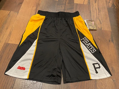 Pittsburgh Pirates MLB Men’s Team Graphic Mesh Shorts Size Medium - NWT Cover