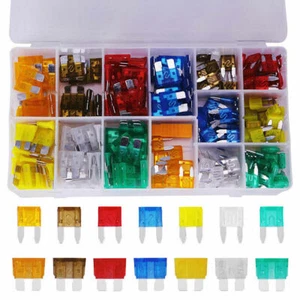 Juego de 220 piezas de fusibles de hoja de coche surtidos automático estándar mini caja de fusibles 2-30 amperios - Imagen 1 de 10
