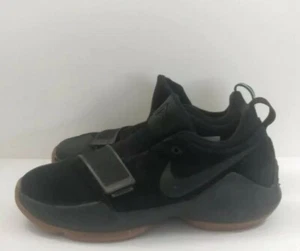 NIKE PG 1 GS [5.5Y] YOUTH PAUL GEORGE BLACK ANTHRACITE GUM 880304-004 BASKETBALL - Picture 1 of 12