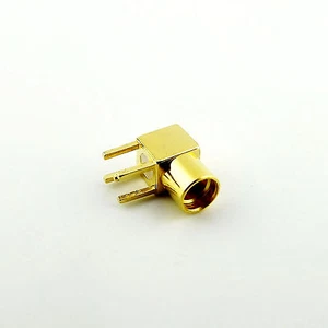 1x MMCX Female Jack Right Angle Solder PCB P.C Board Mount RF Coaxial Connector - Picture 1 of 6
