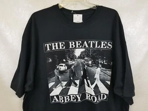 Beatles Men's Abbey Road T-Shirt Black Pullover Cotton (5 Sizes) NEW - Picture 1 of 3