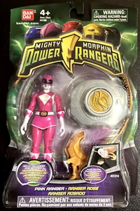 Bandai Mighty Morphin Power Rangers Rosa Ranger con moneda y tirador de morfina 31314 - Imagen 1 de 1
