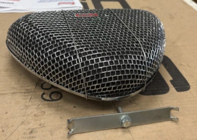 Limpiador de aire cromado Pro-Flo serie 1000 con elemento de espuma con bocina de aire de 5-1/8" Foto 1 de 3