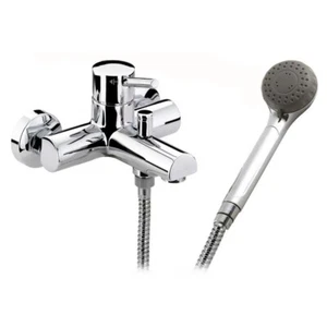 Kadaya Chrome Single Lever Wall Mounted Bath Shower Mixer Tap & Kit MT3011 (P) - Picture 1 of 5