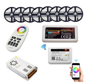 5050 DC12V WIFI RGBW LED Strip IP65 RGBWW Flexible Light+WIFI Controller+Power - Picture 1 of 7