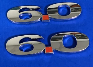 Emblemas de guardabarros con número de motor 6,0 - Imagen 1 de 3