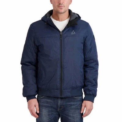 Gerry Men’s Hooded Bomber Jacket Color:( Blue) Size:( L) - Image 1 of 4
