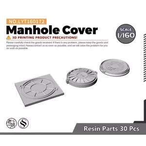 1/160 N Scale Square and Circular well Cover Drain Plate 10sets - Picture 1 of 2