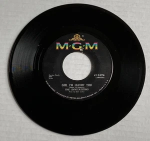 THE INVITATIONS 45 Record MGM K13574 The Skate/Girl I'm Leavin' You NORHERN SOUL - Picture 1 of 2