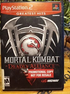 RARE PROMO Playtation 2 MORTAL KOMBAT Deadly Alliance Greatest Hits/Rated M - Picture 1 of 24
