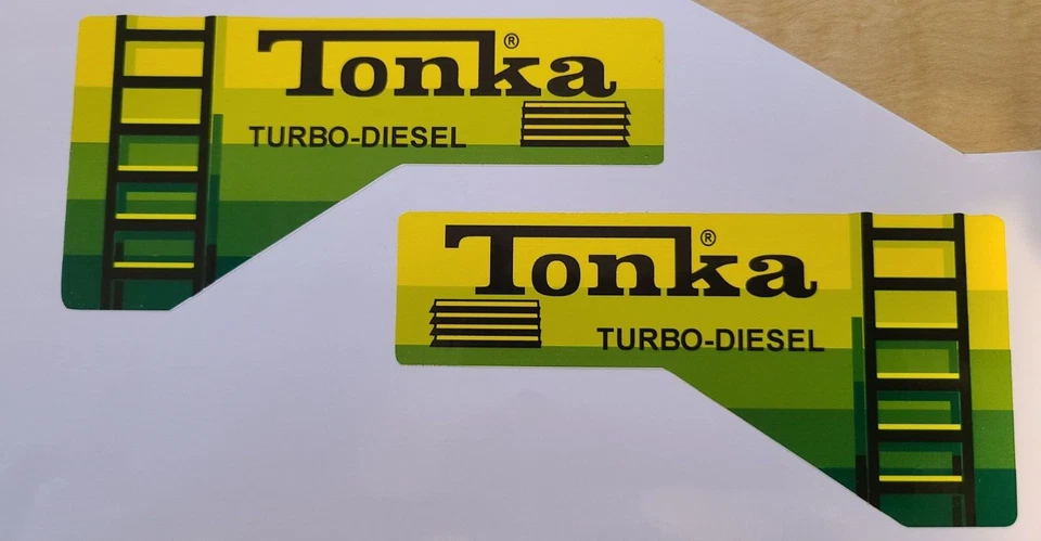 MightyTONKA Turbo Diesel Cab Custom Color VINYL DECAL peel and stick  - Image 1 of 1