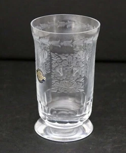 German Art Nouveau Kaspar Bleikristall Hand Blown 24% Lead Crystal Glass Long - Picture 1 of 5