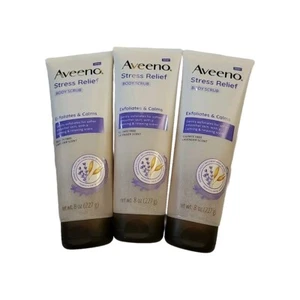 Exfoliante corporal Aveeno Stress Relief, jabón corporal exfoliante para suavizar, 8 fl. oz. X 3 - Imagen 1 de 1