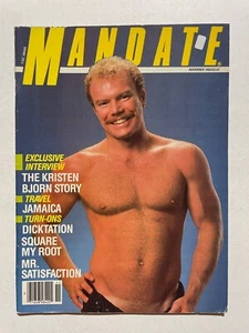 Gay vintage MANDATE magazine November 1985 Kristen Bjorn Interview Male Models - Picture 1 of 1