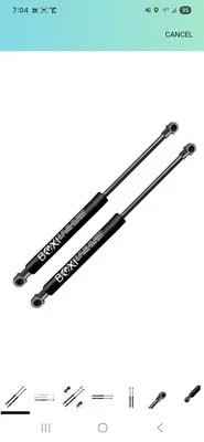 Soportes de elevación de tapa de maletero trasero para maletero trasero Porsche Boxster 1997-2004... Foto 1 de 4