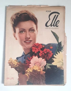 ELLE - French Magazine - Rare Original WWII Edition - oct 1941 - FREE SHIPPING - Bild 1 von 5