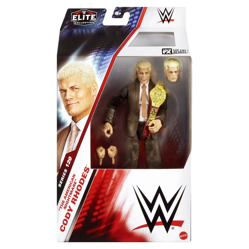 Figura de acción de lucha libre de juguete Mattel Cody Rhodes (traje marrón) - WWE Elite 120 Foto 1 de 3