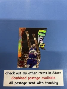 1997 Topps Stadium Club KARL MALONE Fusion Die-Cut #F-28 Utah Jazz - Picture 1 of 5