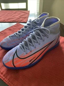 Nike Kylian Mbappé X Mercurial Superfly 7 Academy IC Flames DB2862-506 - Picture 1 of 6