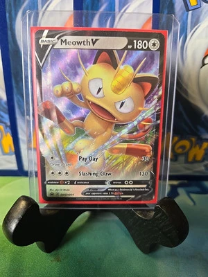 Meowth V SWSH004 SWSH: Sword & Shield Promo Cards Holo - Image 1 of 2