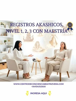 CURSO DE REGISTROS AKASHICOS, NIVEL 1, 2, 3 CON MAESTRIA, SABIDURIA AKASHICA - Image 1 of 4