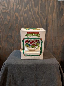 teenage mutant ninja turtles christmas ornament 1990 Santa Heads - Bild 1 von 2