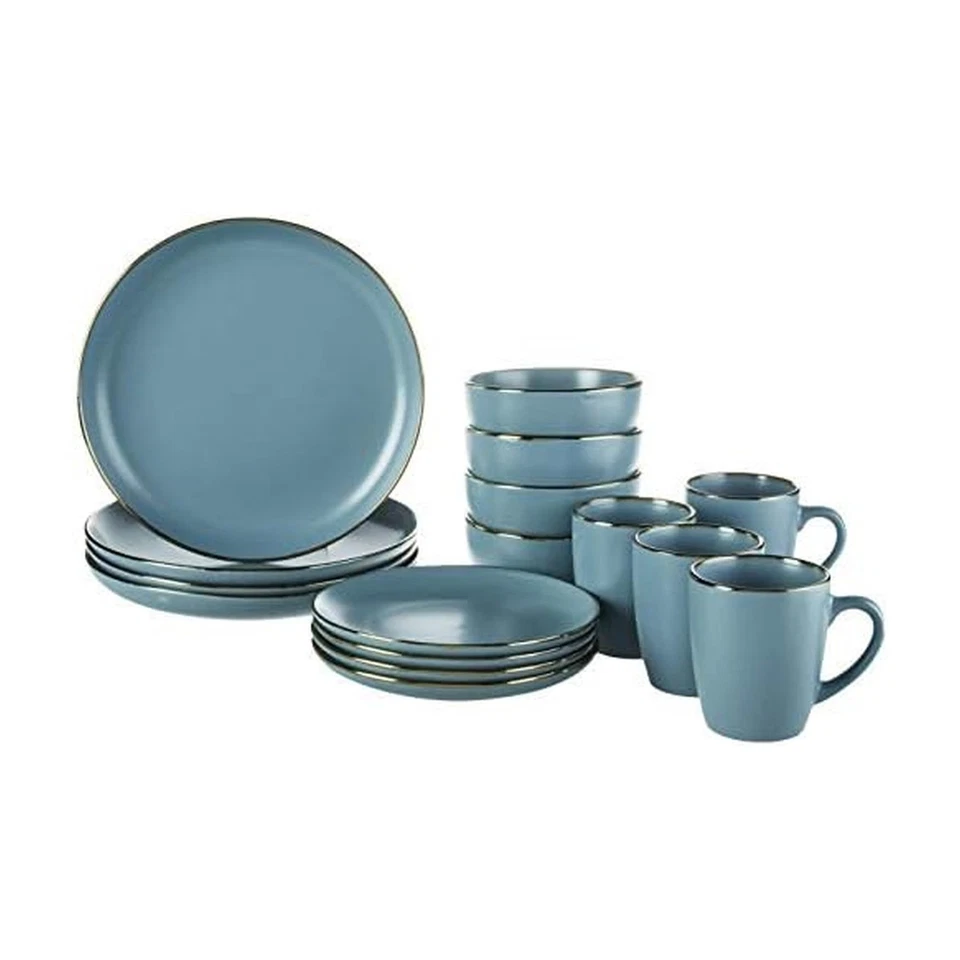 Pfaltzgraff Hadlee Blue 16-piece Dinnerware Set
