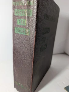 Vintage Prentice-Hall Federal Tax Course 1958 w/ Tabs Book Binder Guide Volume - Picture 1 of 6