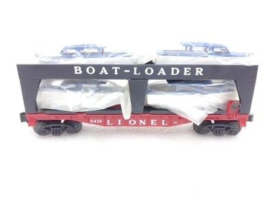 Lionel Train 6-19428 #6416 PW Postwar Remake 4 Boat Transport Car C-8 LN No Box - Image 1 of 4