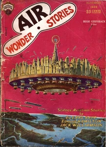 Air Wonder Stories--11/1929--Gernsback--Frank R Paul--sci-fi pulp magazine - Picture 1 of 2