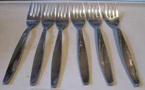 LOTE DE 6 HORQUILLAS DE COCINA CRESTMARK DE ACERO INOXIDABLE Japón 6 PULGADAS - Imagen 1 de 3