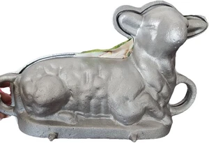 Backform Lamm aus Aluminium – 2-teilig, Osterlamm Kuchenform - Bild 1 von 3