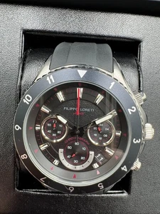 Filippo Loreti Ascari Chronograph Black Dial Rubber Strap 42mm New Sealed Box RR - Bild 1 von 23