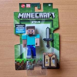 Minecraft Steve With Crafting Table 3.25" Action Figure Mojang New Free P&P - Picture 1 of 5