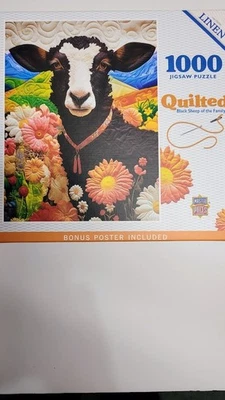 1000 piezas Obras Maestras Acolchadas llamadas Oveja Negra de la Familia ¡PÓSTER DE BONIFICACIÓN! Foto 1 de 4