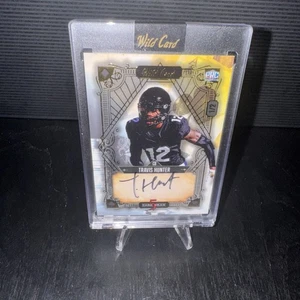 💥- 2024 Wild Card 5 Card Draw - TRAVIS HUNTER - 1/2 PRC Auto -💥 - Foto 1 di 2