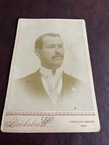 1893 Kabinettkarte Foto Odd Fellows IOOF Temple Cameron Texas - Bild 1 von 4