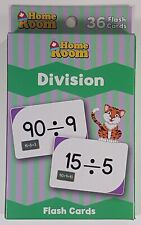 36pc Division Flash Cards Home Room School Learning Made Fun Educational 
