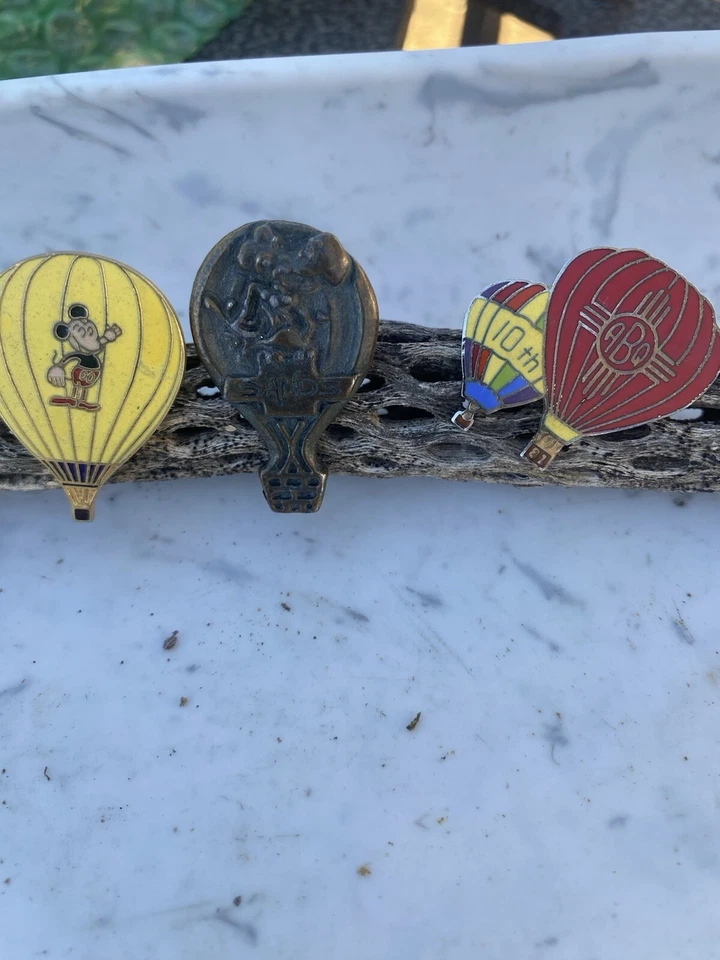 Collection of 12 Vintage Hot Air Balloon Tie Tack Style Pins - Image 1 of 4