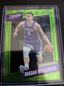 2017-18 Panini Prestige Micro Etch Rookie RC Green Cracked Ice Bogdan Bogdanovic - Picture 1 of 2