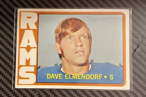 Dave Elmendorf signed LOS ANGELES RAMS card 1972 Topps - Picture 1 of 2