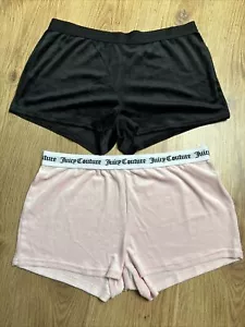 juicy couture sleepwear Shorts Twin Pack L/uk14-new - Picture 1 of 9