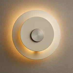 LED-Wandleuchte Endon 18 mm DIXON-WBWH weiß und satiniert Chromoptik 3 W - Bild 1 von 2