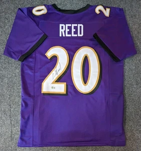 BALTIMORE RAVENS ED REED AUTOGRAPHED SIGNED JERSEY BECKETT HOLO - Picture 1 of 3