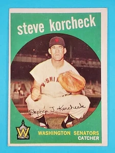 1959 Topps Steve Korcheck Washington Senators #284 EX OC ⚾ - Bild 1 von 9